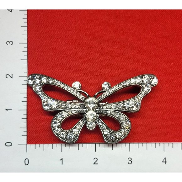 Large Crystal Butterfly Stretch Ring - Picture 12 of 12